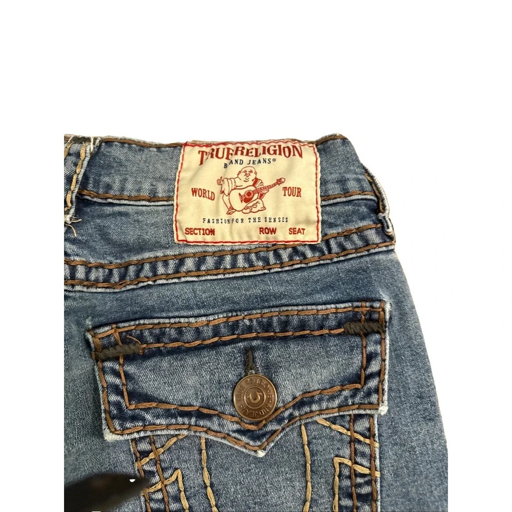 TRUE RELIGION SIZE 29 SLIM JEANS Streetwear Seed Stitch